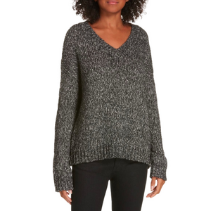 Theory Parkland Slouchy Cotton & Wool Sweater